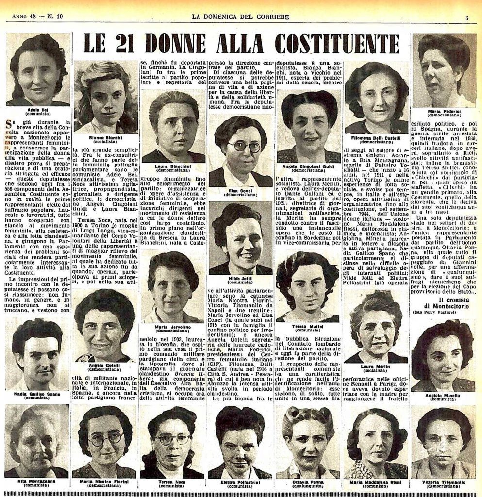 Ventuno madri per la Repubblica Italiana in difesa dei diritti delle donne