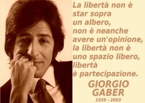 Libertà? voglia di muoversi, pensare, amare, dire, respirare