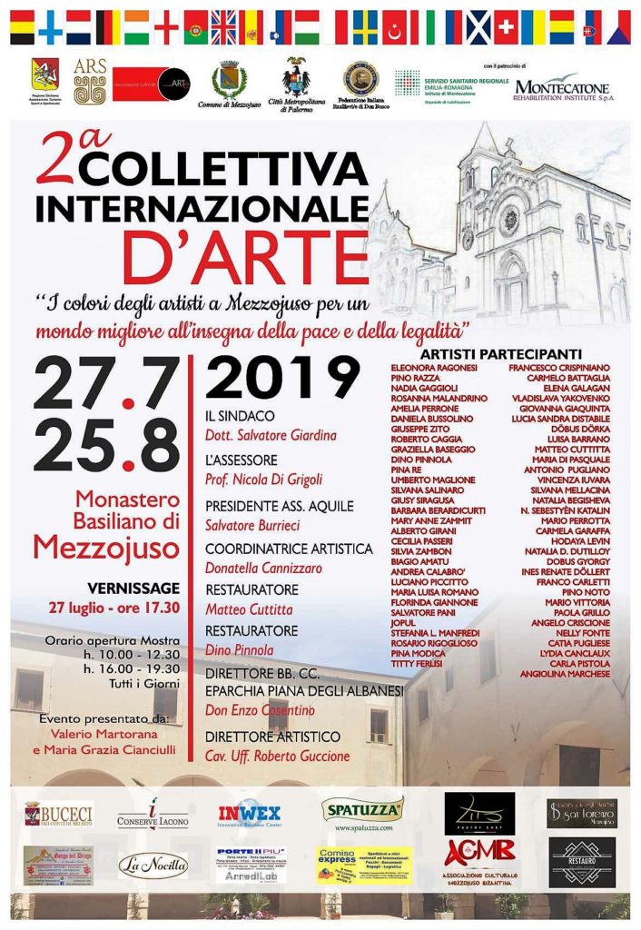 Mezzojuso, 27 luglio inaugurata la Seconda Collettiva d’Arte