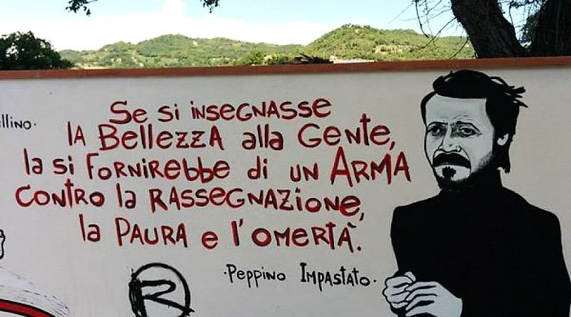 A Peppino Impastato per ricordare l'anniversario della sua morte