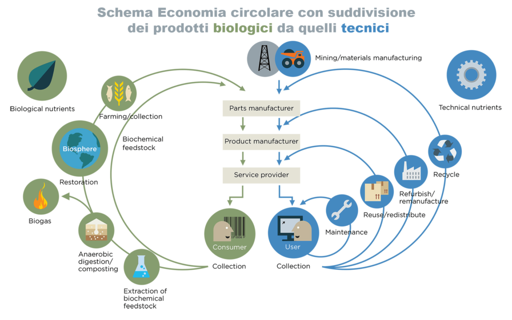 Economia circolare: produzione industriale a favore dell'ambiente