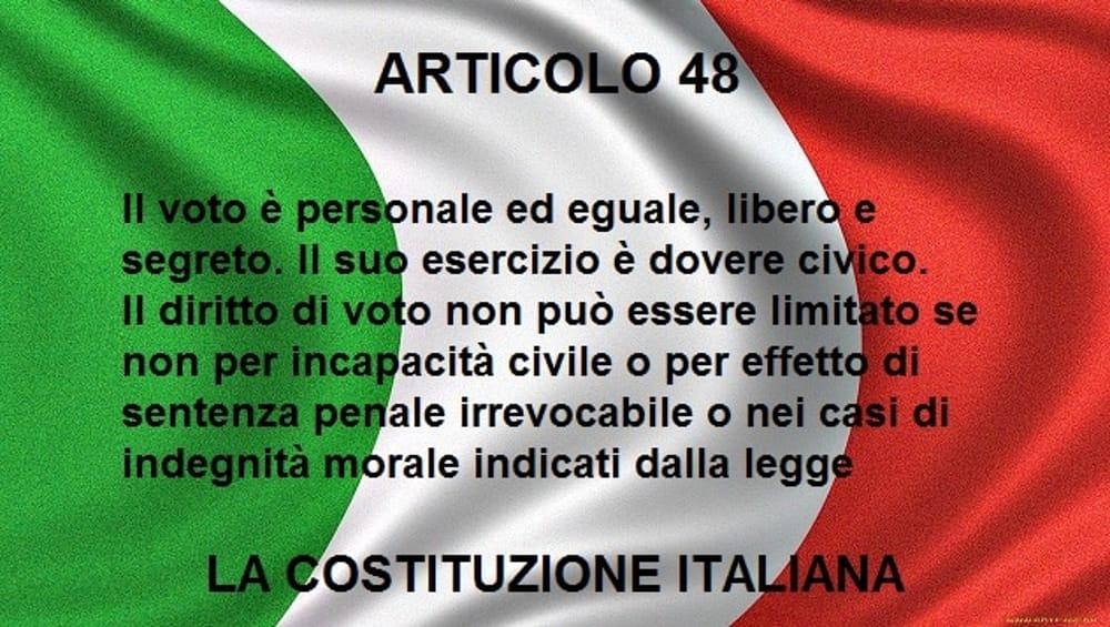 Il voto, non sprechiamo questo diritto inviolabile conquistato a fatica