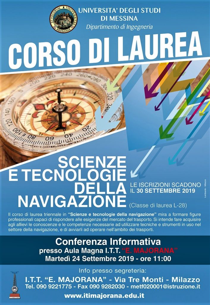 Corso di Laurea in Scienze e Tecnologie della Navigazione al Majorana