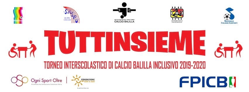 Calcio Balilla: torneo interscolastico inclusivo. Progetto “TUTTINSIEME”