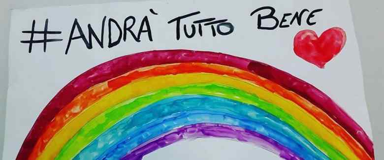 ANDRA' TUTTO BENE! l'arcobaleno dei bambini contagia l'Italia