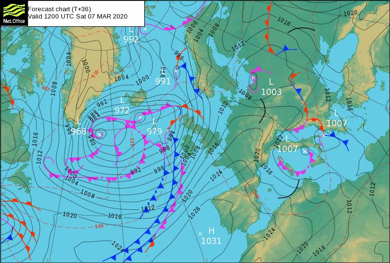Previsioni meteo per le giornate di Sabato 7 e Domenica 8 marzo 2020