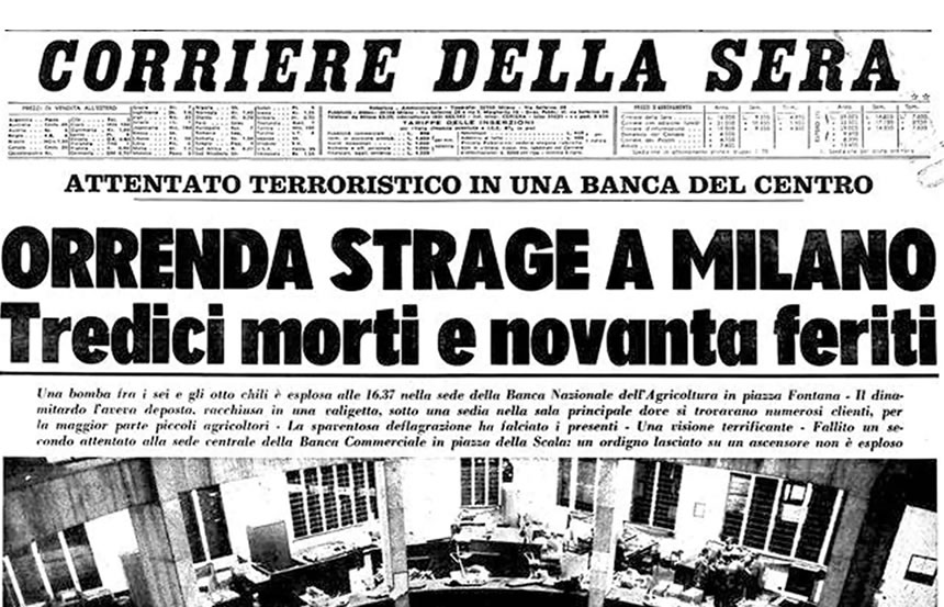 “Anni di piombo” Un decennio di sangue, bossoli e bombe diretti al “cuore dello Stato”